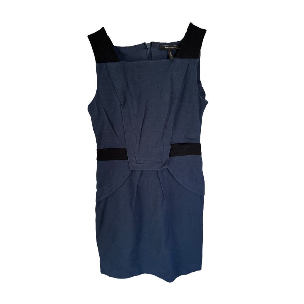 🇺🇸 BUNDLE ONLY - BCBG Maxazaria Sheath Dress, Blue & Black, Women's Medium